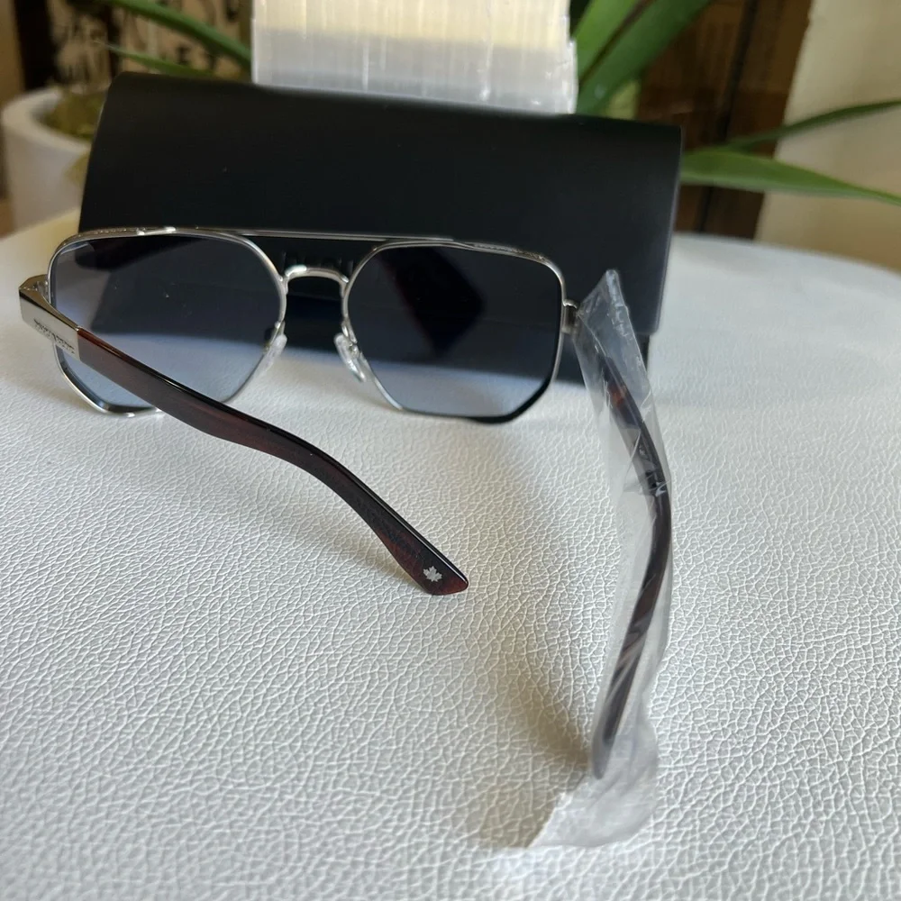 DSQUARED2 Men’s Grey Square Sunglasses 58-17-140 NEW!!!